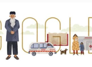 Google pays tribute to Pakistan’s Edhi on his birthday
