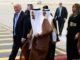 US President Donald Trump arrives in Saudi Arabia