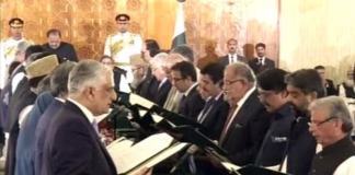 Pakistan’s new federal cabinet takes oath