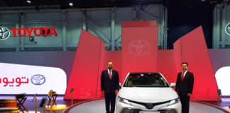 Camry 2018 Hybrid Electric Vehicle makes appearance at Dubai Motor Show