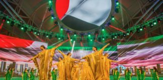 The largest theater production celebrates the UAE National Day in the history of Global Village