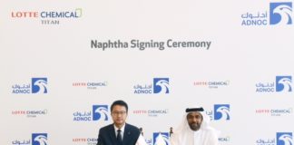Dubai’s ADNOC to supply Lotte Chemical with naphtha in three-year deal