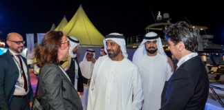 Italy shows big strength at Dubai International Boat Show Sheikh Ahmed bin Saeed Al Maktoum & and Italian Trade Commissioner & Italian Consul General