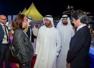 Italy shows big strength at Dubai International Boat Show Sheikh Ahmed bin Saeed Al Maktoum & and Italian Trade Commissioner & Italian Consul General