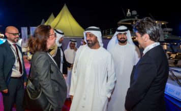 Italy shows big strength at Dubai International Boat Show Sheikh Ahmed bin Saeed Al Maktoum & and Italian Trade Commissioner & Italian Consul General