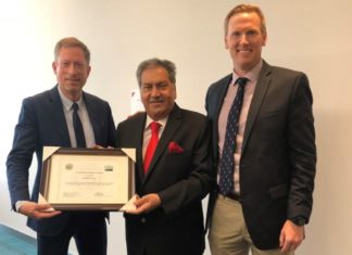 Al Maya receives Certificate of Appreciation from USDA Kamal Vachani USDA