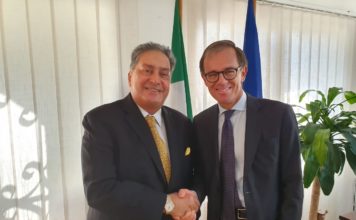 Al Maya Group’s Kamal Vachani welcomes new Italian Ambassador