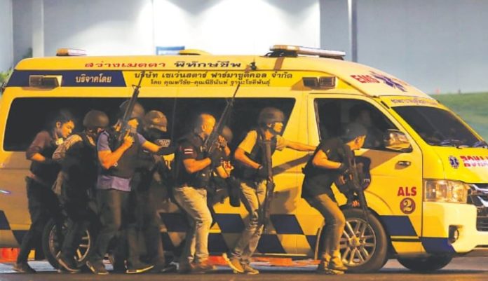 Soldier shooting in Thailand