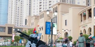 Dubai Police set up Ramadan cannons Dubai Police Ramadan cannons