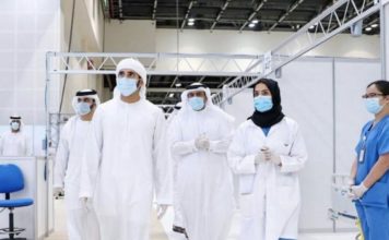 Sheikh Hamdan opens field hospital at DWTC Sheikh Hamdan DWTC hospital