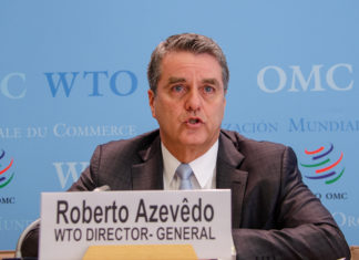 WTO predicts global trade to plunge by up to a third in 2020 WTO DG Roberto Azevedo 2020