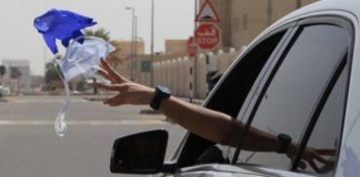 Dh1000 fine if you throw used face masks, gloves out of vehicle face mask car dubai abu dhabi
