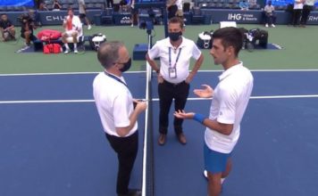 Djokovic out of US Open after hitting official Djokovic disqualefied from US open