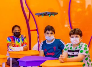 UAE schoolchildren spend an exciting day piloting drones at SIBF 2021