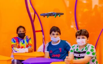 UAE schoolchildren spend an exciting day piloting drones at SIBF 2021