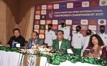 COAS Pakistan Open International (G1) Taekwondo Championship from Nov 6