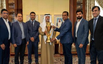 Sheikh Nahyan unveils Asia Cup trophy in Abu Dhabi Sheikh Nahyan unveils Asia Cup trophy in Abu Dhabi