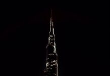 Nike runners light up the Burj Khalifa red for Vomero 18 launch