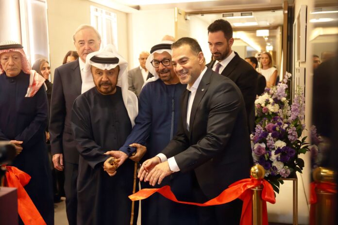 Mohammed Joan Al Badie, Chairman of Al Ain Ahlia Insurance; Nasser Al Nowais, Chairman of Rotana Hotel Management; Mohammed Mazhar Abdul Rahman Hamadeh, Chief Executive Officer of Al Ain Ahlia Insurance; Philip Barnes Chief Executive Officer of Rotana Hotel Management, Eddy Tannous, Chief Operation Officer of Rotana Hotel Management and Ayman Ashor, General Manager of Al Bandar Rotana and Al Bandar Arjaan by Rotana.