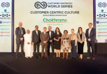 Choithrams wins global customer service award as NPS rises 23 points Choithrams representatives at the Customer Centricity World Series 2026 awards.