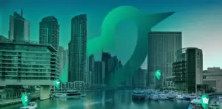 Tern expands flexible rent payments in Dubai with Tabby and Bayut Tern promotional graphic over Dubai Marina