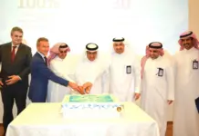 Saur records 30 million safe man-hours in Saudi water operations Representatives mark Saur’s 30 million safe man-hours milestone at an NWC recognition ceremony.