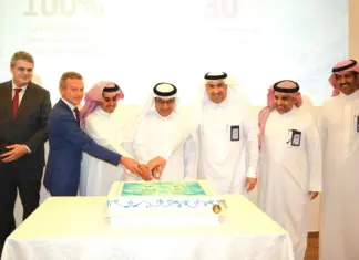 Saur records 30 million safe man-hours in Saudi water operations Representatives mark Saur’s 30 million safe man-hours milestone at an NWC recognition ceremony.